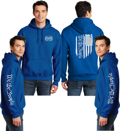 Battlefield We the People - Flag- Reflective Pullover Hoodie