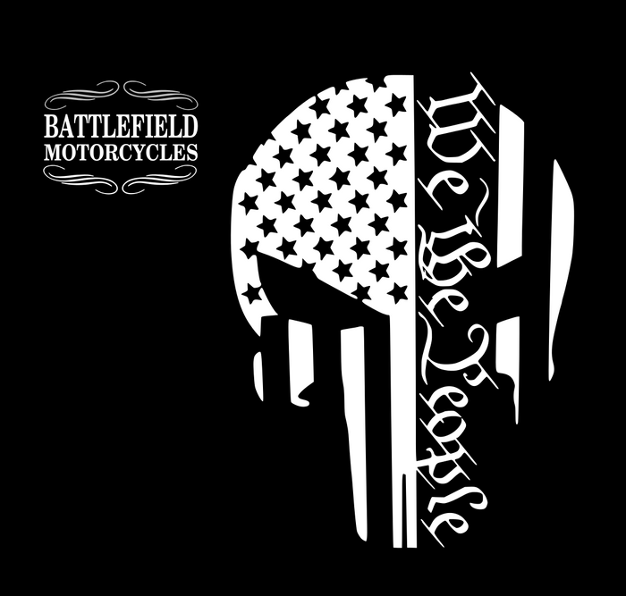 Battlefield We the People - Punisher - Reflective Zippered Hoodie