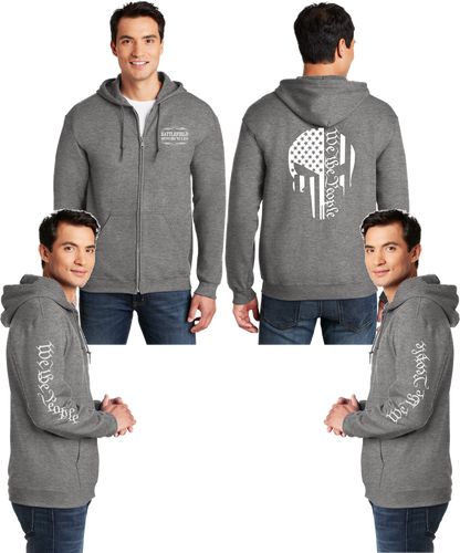 Battlefield We the People - Punisher - Reflective Zippered Hoodie