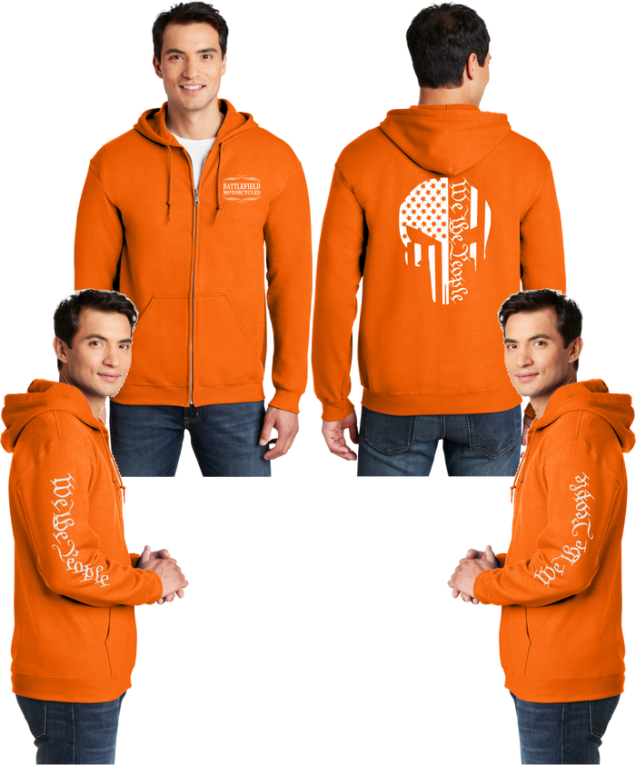 Battlefield We the People - Punisher - Reflective Zippered Hoodie