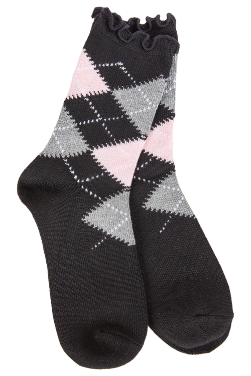 Black Argyle World’s Softest Socks