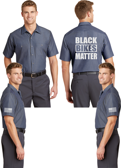 Black Bikes Matter Reflective Mechanic Shirt