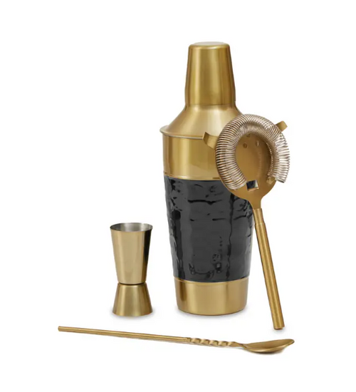 Black Enmel cocktail set-Renaissance Design Studio