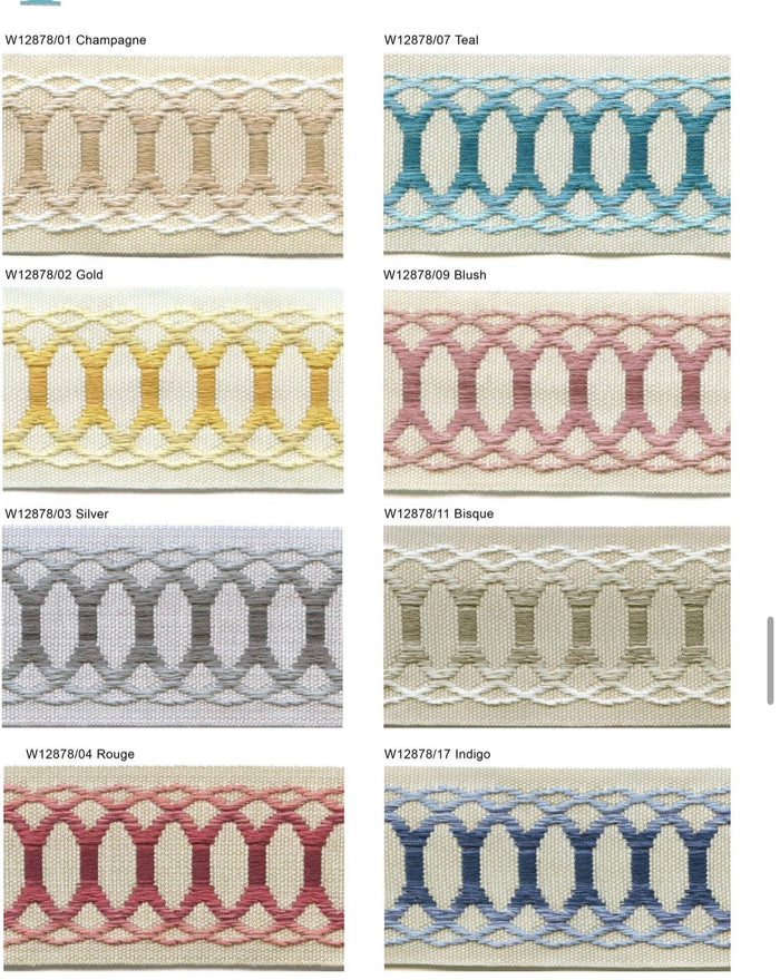 Braids and trims various prices-Renaissance Design Studio