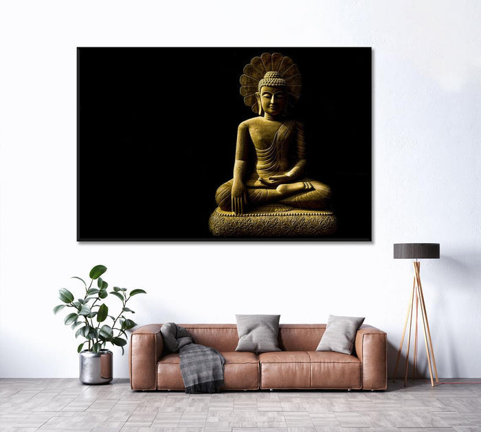 Buddha Meditation Wall Art Decor Frame Canvas Printing-1Panel