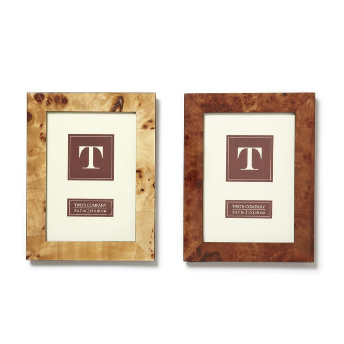Burled Wood Frames