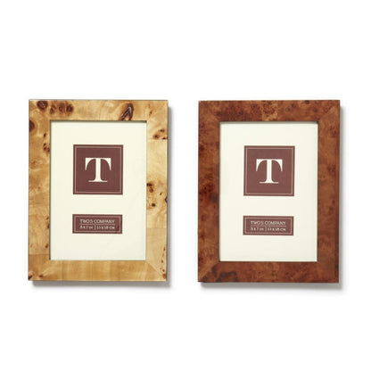 Burled Wood Frames