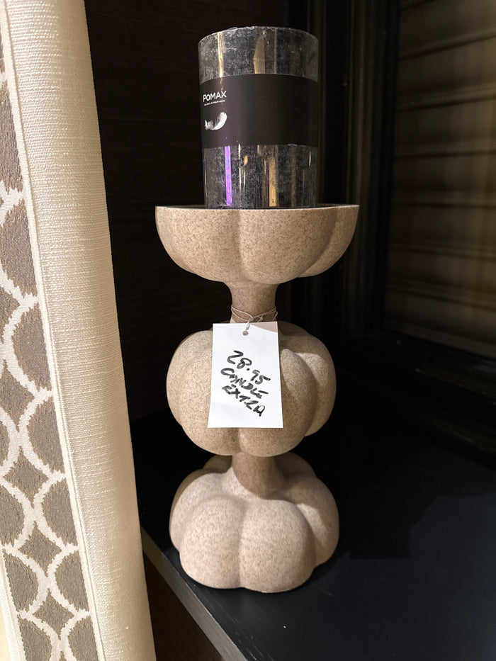 Candle Holder Astoria Sand sold each-Renaissance Design Studio
