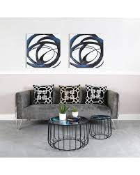 Canvas wall art picture navy blue on clearance offer €20 last one left ! ea No exchange-Renaissance Design Studio