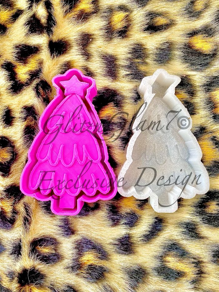 Christmas Tree w/ Star Silicone Mold- GNG7 Exclusive