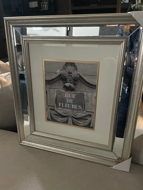 Classic champagne and mirrored large picture frame-Renaissance Design Studio