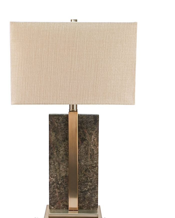 Cora large Marble Table Lamp complete With Shade .-Renaissance Design Studio