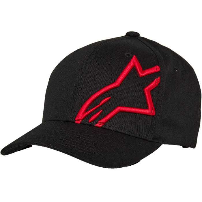 Corp Shirt 2 Curved Hat - Black/Red