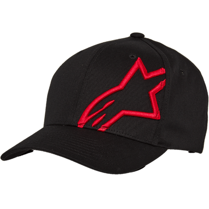Corp Shirt 2 Curved Hat - Black/Red