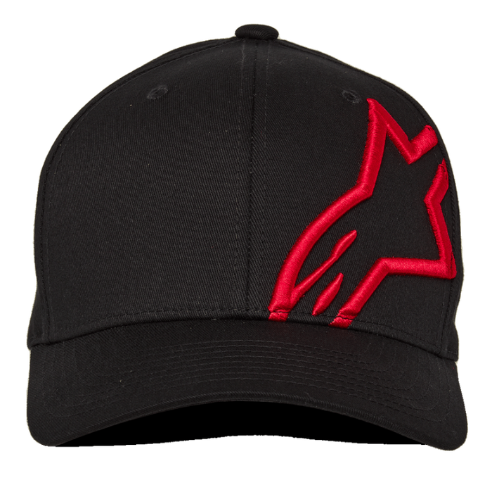 Corp Shirt 2 Curved Hat - Black/Red
