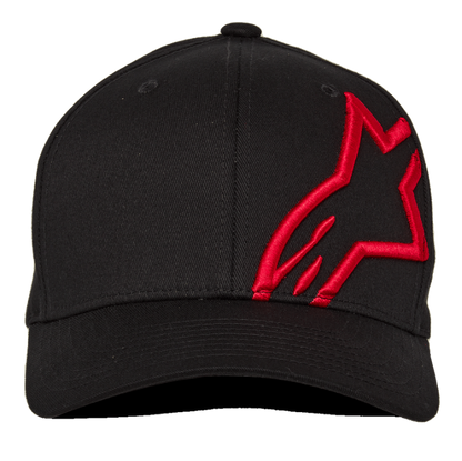 Corp Shirt 2 Curved Hat - Black/Red