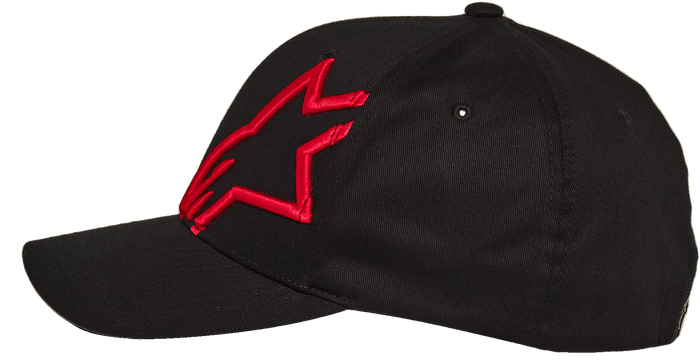 Corp Shirt 2 Curved Hat - Black/Red