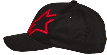 Corp Shirt 2 Curved Hat - Black/Red