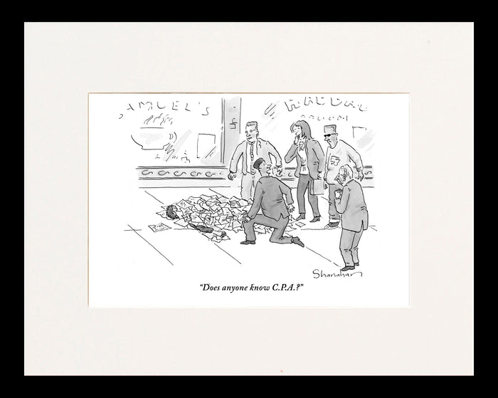 Does anyone know C.P.A.? Cartoon Print