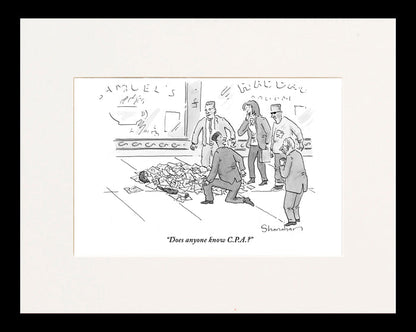 Does anyone know C.P.A.? Cartoon Print