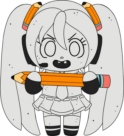 DoodleBob Miku Plush (9in)