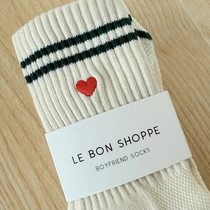 Embroidered Boyfriend Socks