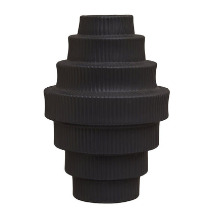 FABIA BLACK VASE 2 SIZES-Renaissance Design Studio