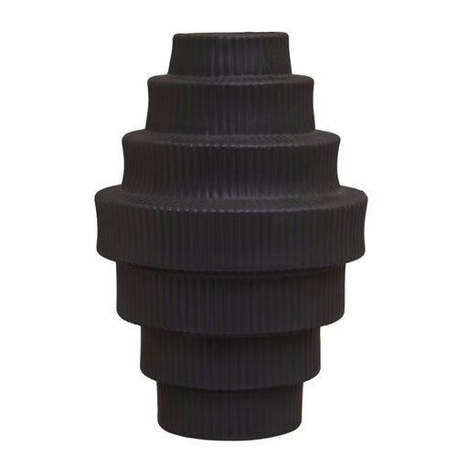 FABIA BLACK VASE 2 SIZES-Renaissance Design Studio