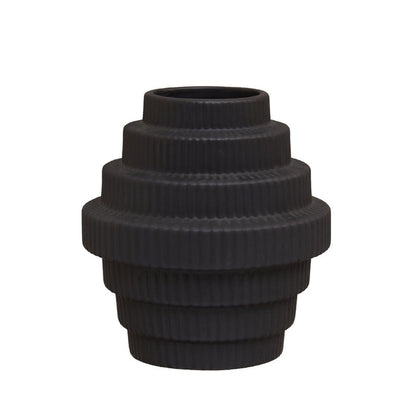 FABIA BLACK VASE 2 SIZES-Renaissance Design Studio