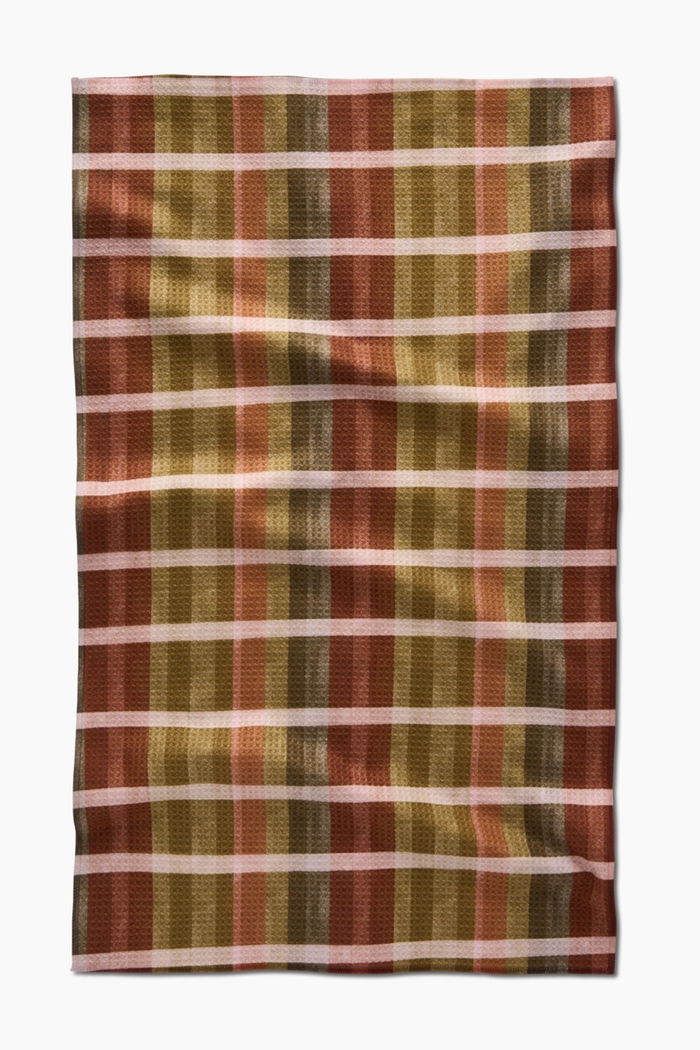 Fall Harvest Stripes Geometry Bar Towel