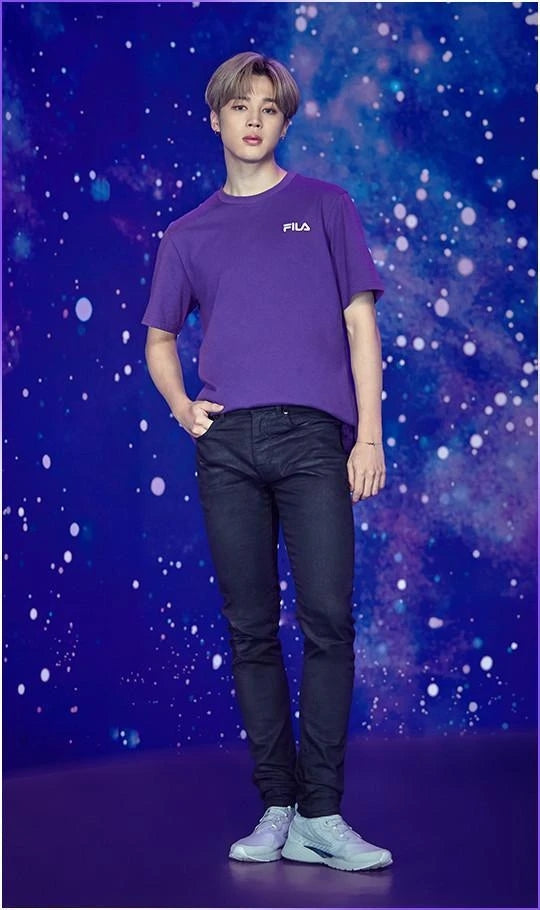 [FILA X BTS] Regular Fit Box Logo Tee