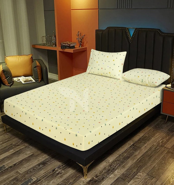 Fitted Double Bed Sheet DS 233 - Nishat Creative Store