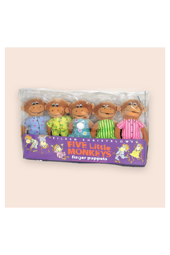 Five Little Monkeys Plush Finger Puppets