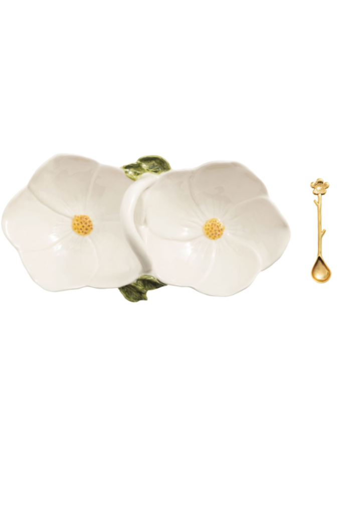 Flower Double Tidbit Set