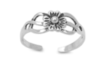 Flower Toe Ring