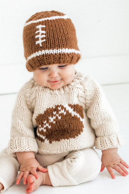 Football Beanie Knit Hat