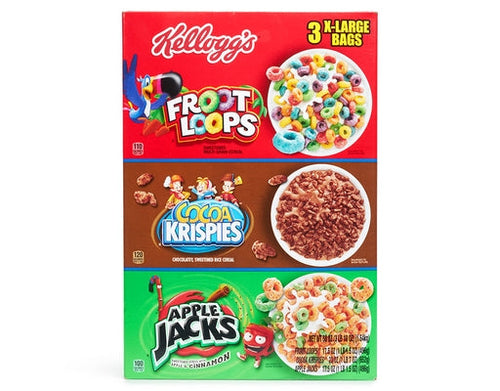 Froot Loops-Tri Fun Pack-3-Xlarge Bags-Kelloggs-B
