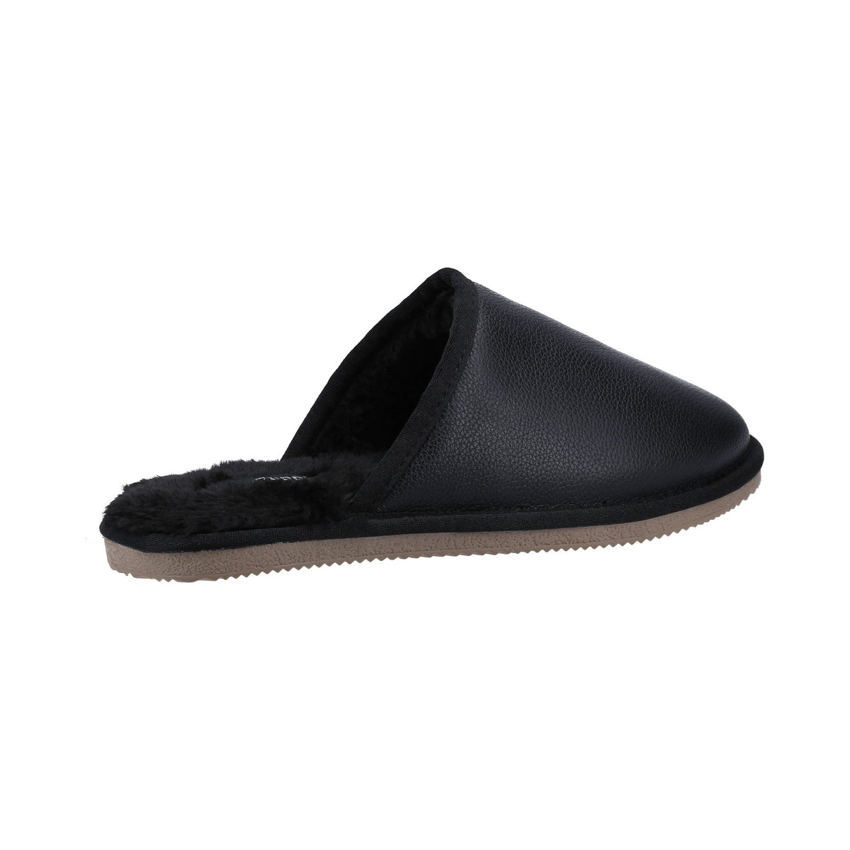 Hush Puppies Coady Leather Slipper Mens - Black