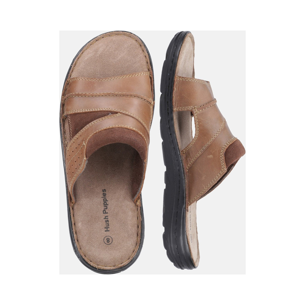Hush Puppies Archer Mens Mule Sandal - Tan