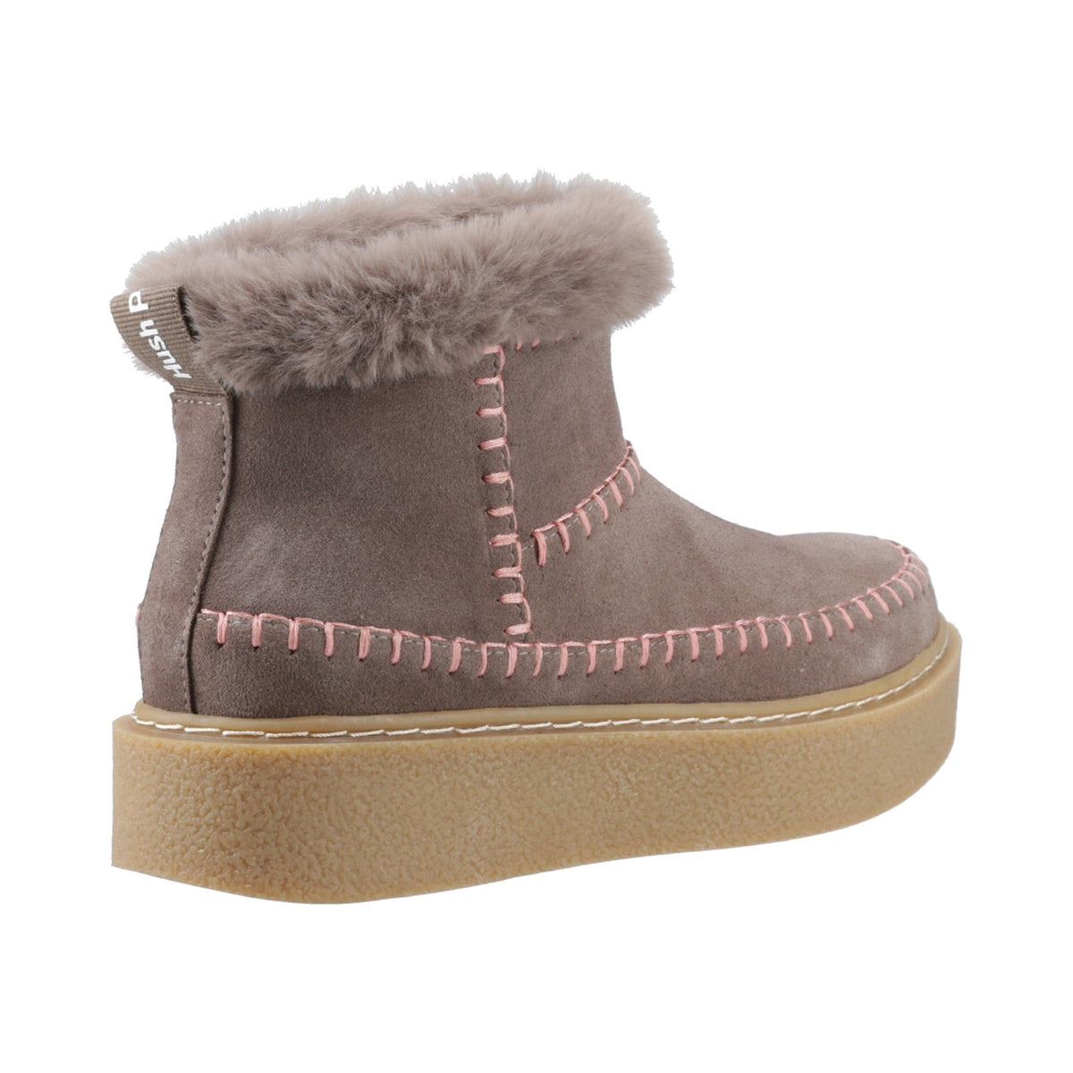 Hush Puppies Brielle Stitch Womens Boot - Taupe