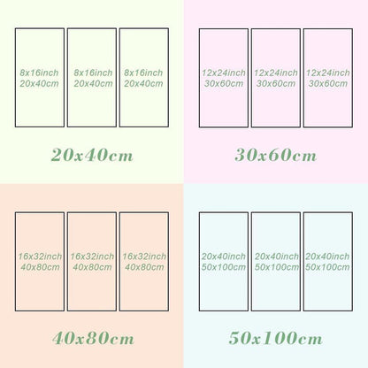 Geiranger Fjord Norway Wall Art Canvas Printing Decor-3Panels - BlueArtDecor