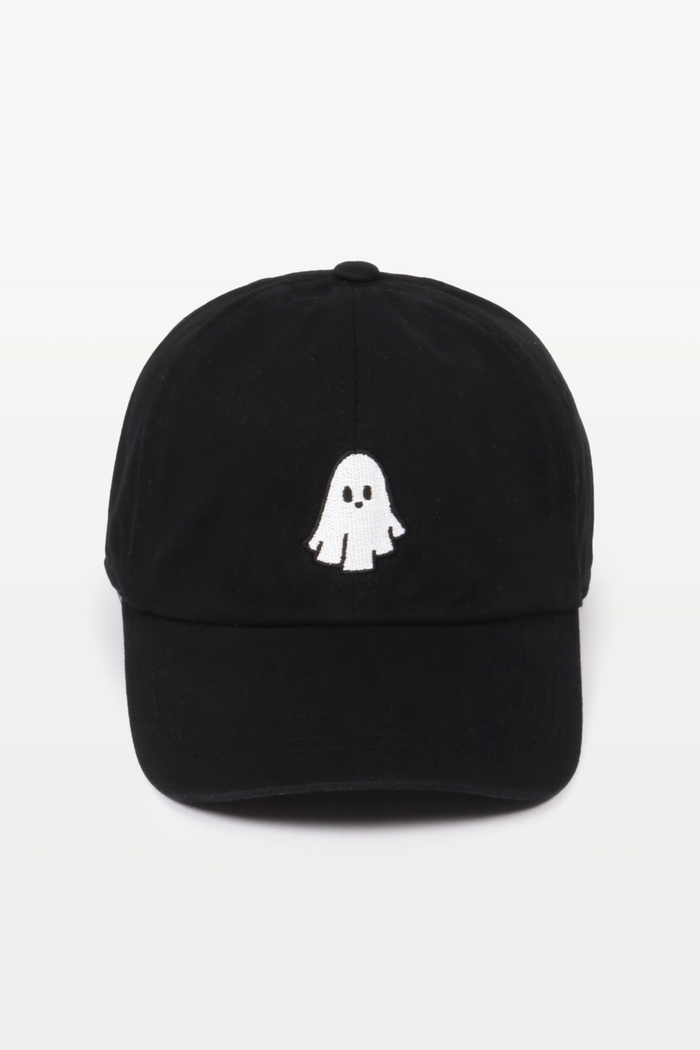 Ghost Embroidery Baseball Cap