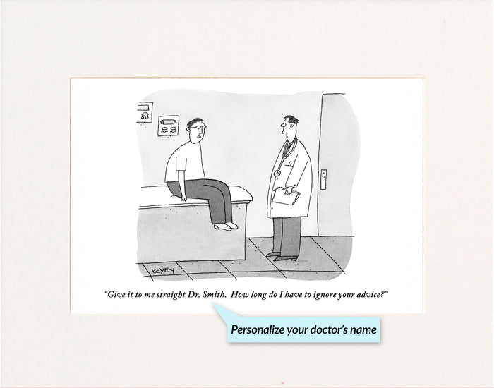 Give It To Me Straight Doctor Personalized Cartoon