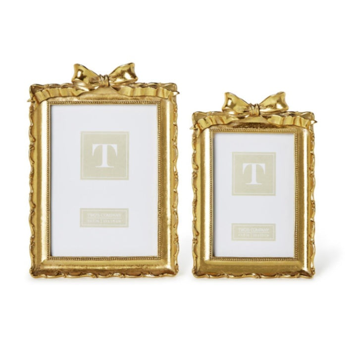 Gold Bow Photo Frame
