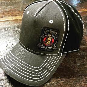 Grey/Black Full Service Hat