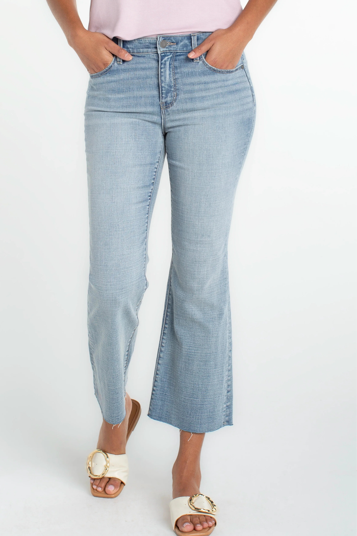 Hannah Crop Flare w/ Cut Hem
