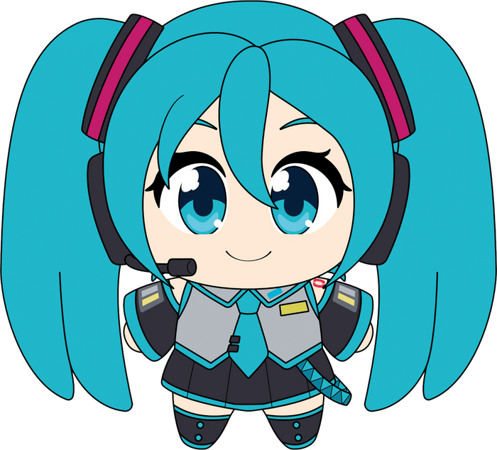 Hatsune Miku Keychain (5in)