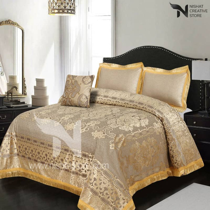 Heavy Palachi Bed Sheet Set 4 Pcs Design 534 - Nishat Creative Store