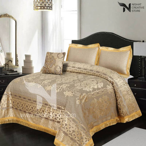 Heavy Palachi Bed Sheet Set 4 Pcs Design 534 - Nishat Creative Store