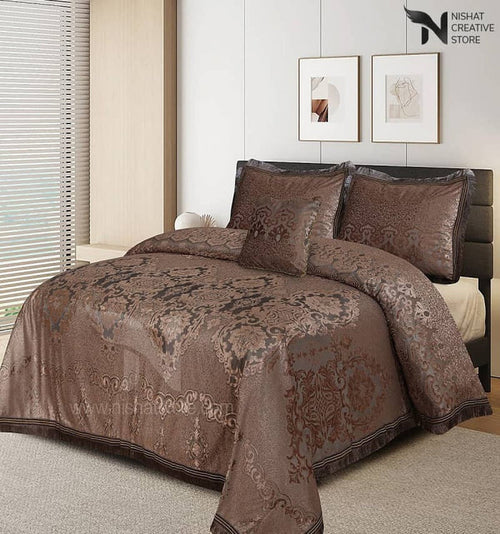Heavy Palachi Bed Sheet Set 4 Pcs Design# 551 - Nishat Creative Store